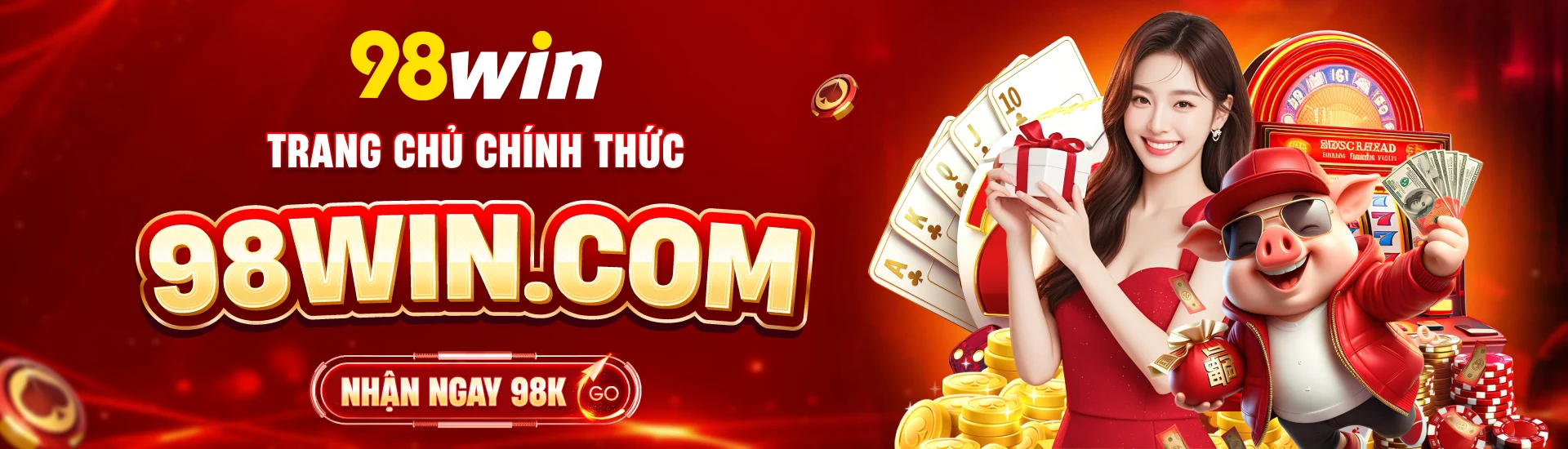 Banner 98Win về ứng dụng và khu nội dung di động